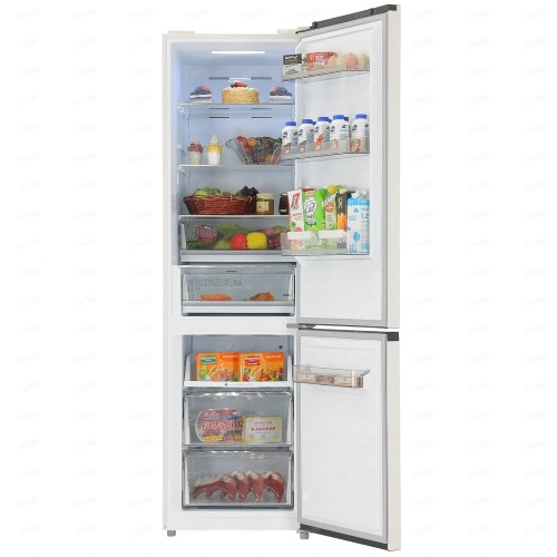 Холодильник Midea MDRB521MIE33OD Бежевый металлик 360л Тихий 38 Дб