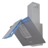 Вытяжка для кухни каминная 90 см Zigmund & Shtain K 150.9 S Серая наклонная 1100 м3/час