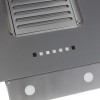 Вытяжка для кухни каминная 90 см Zigmund & Shtain K 150.9 S Серая наклонная 1100 м3/час