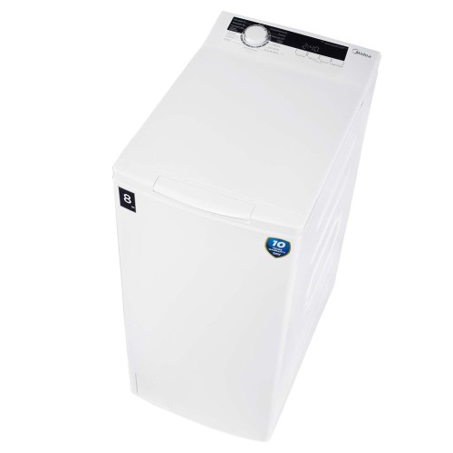 Стиральная машина с вертикальной загрузкой Midea MFE05W80B/W-RU 8кг 1300 об/мин