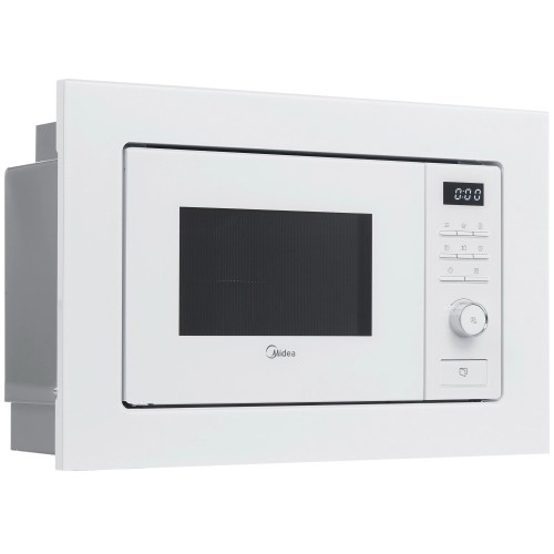 Встраиваемая микроволновая печь Midea MI72200W Белая 800 Вт Гриль 1кВт 20 л Открывание Кнопка