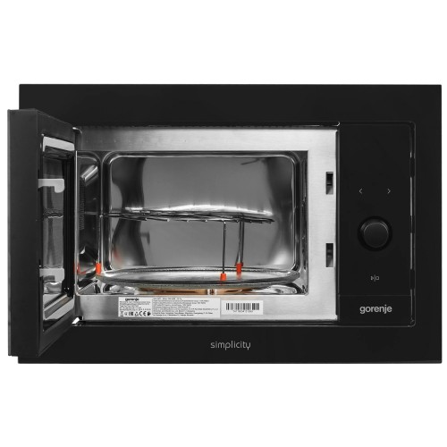 Встраиваемая микроволновая печь СВЧ Gorenje BM235G1SYB Черная 23 л 900 Вт Открывание Кнопка