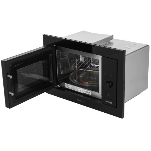 Встраиваемая микроволновая печь СВЧ Gorenje BM235G1SYB Черная 23 л 900 Вт Открывание Кнопка
