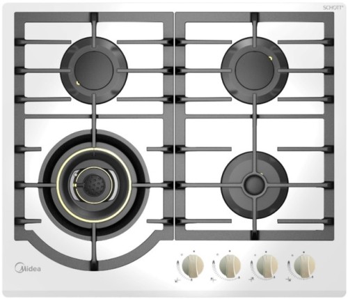 Варочная поверхность Midea MG696VGW Белое Стекло