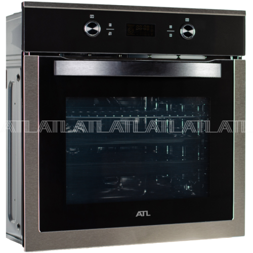 Духовой шкаф ATL 4 FD 964 АSA BK/IN Нержавеющая сталь и Черный 70 л 9 Режимов