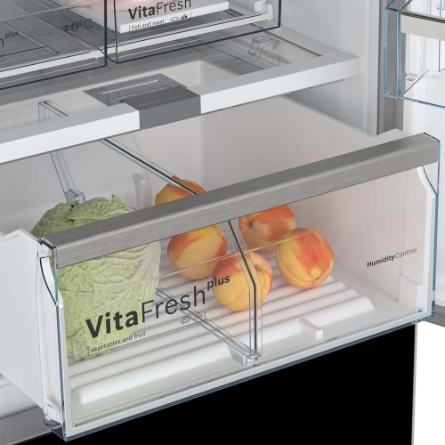 Холодильник Bosch Serie | 8 VitaFresh Plus KGN39LB32R Черное Стекло