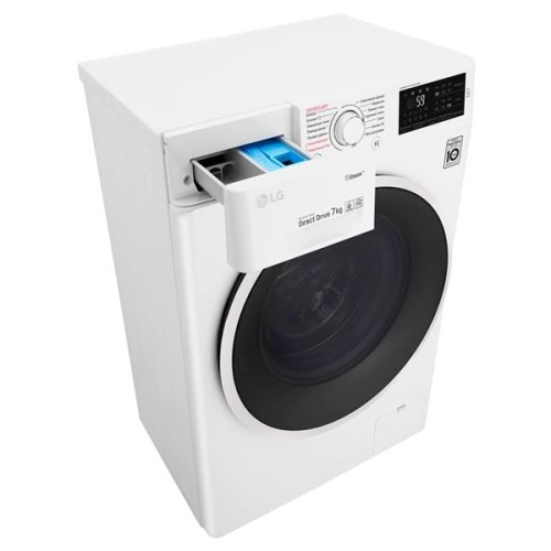 Стиральная машина узкая LG F2J6HSFW Белая 7кг 1200 об/мин