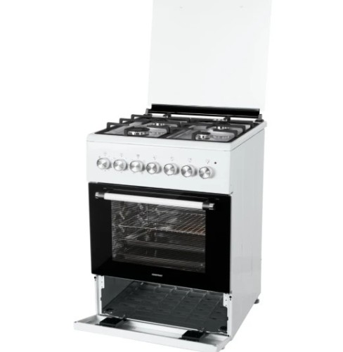 Плита для кухни 60 см NORDFROST GE 6064 W Белый 4 Конфорки Духовка Электро