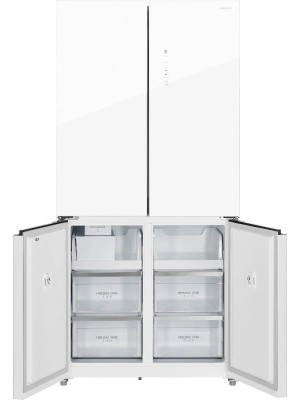 Холодильник Side-By-Side HIBERG i-RFQ 705G W Белое Стекло 600 л Inverter Total No Frost FLEX ZONE