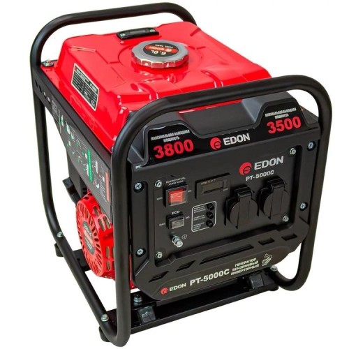 Генератор бензиновый Edon PT-5000C Инвертор 3,5/3,8 кВт Ручной Стартер