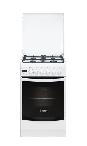 Плита для кухни 50 см GEFEST 5102-03 Белая 4 конфорки ГК Духовка электро 55 л