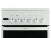 Плита для кухни 50 см GEFEST 5102-03 Белая 4 конфорки ГК Духовка электро 55 л