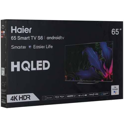 Телевизор Haier 65 Smart TV S6 120Hrz HQ-LED 4K UHD HDR10
