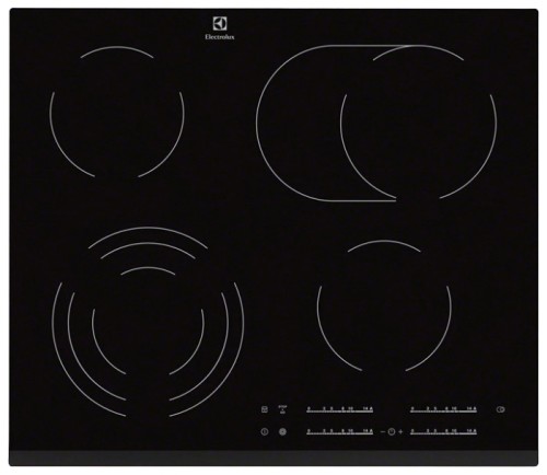 Варочная поверхность электрическая Electrolux EHF 6547 FOK Черная Стеклокерамика 4 конфорки Hi-Light