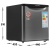 Холодильник компактный KRAFT BR-50I серебристый 50 л 