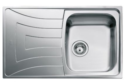 Тека мойка UNIVERSO 1B 1D 79.50 10120002 POLISHED (всё в компл.)