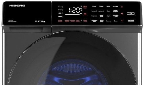 Стиральная машина с сушкой Hiberg i-DDQ9 - 10714 Sd Инвертор Сушка 7кг Отжим 1400об/мин