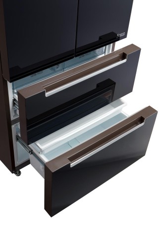 Холодильник многодверный Toshiba GR-RF532WE-PGJ(22) Черное Стекло