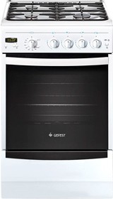 Плита для кухни 50см GEFEST 5100-03 0002 Белая Духовка Газ 52л Конфорок 4шт