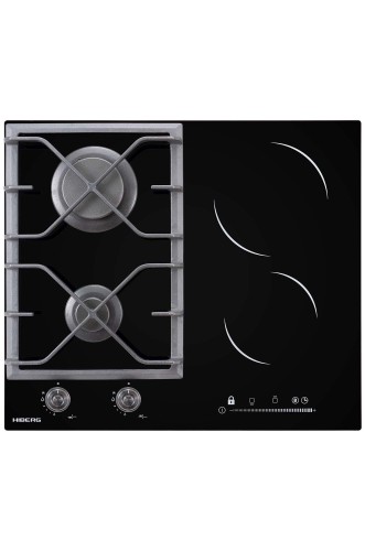 Варочная поверхность комбинированная HIBERG VM 6021 B Черное Стекло