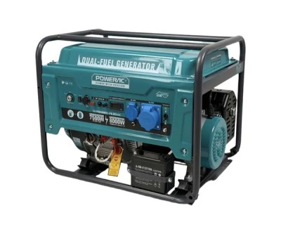 Генератор газ/бензин Powerac PR9000Eco Winter 9 кВт 220В/380В 16л.с. АВТОЗАПУСК