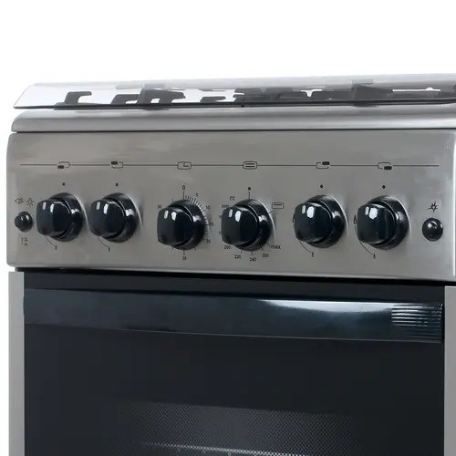 Плита для кухни GEFEST ПГ 5100-02 0004 Нерж 50см 4 Конфорки Духовка Газовая 52л ГК