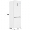 Холодильник Midea MDRB521MIE01ODM Белый 360л Металлическая задняя стенка