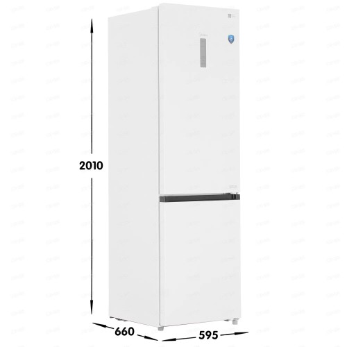 Холодильник Midea MDRB521MIE01ODM Белый 360л Металлическая задняя стенка