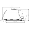 Вытяжка встраиваемая LEX GS BLOC P 900 WHITE