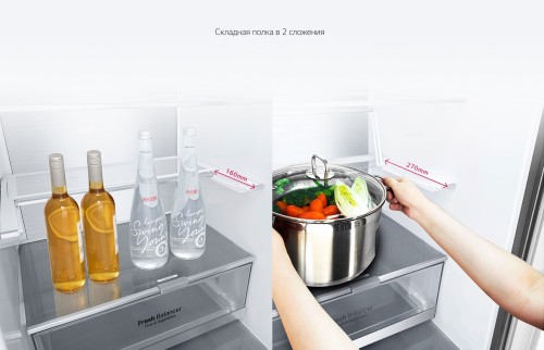 Холодильник LG GC-B509MEWM Дисплей 384 л No Frost Бежевый