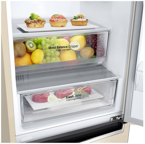 Холодильник LG GC-B509MEWM Дисплей 384 л No Frost Бежевый
