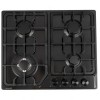 Варочная поверхность Macbi MBH64WFXBI.G2-BL-SS Черный inox 4 Газ-конфорки WOK конфорка