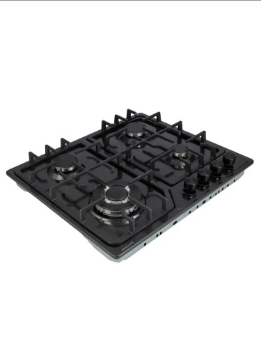 Варочная поверхность Macbi MBH64WFXBI.G2-BL-SS Черный inox 4 Газ-конфорки WOK конфорка