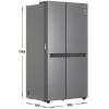 Холодильник Side by Side LG GC-B257JLYV Инвертор 643л Тихий