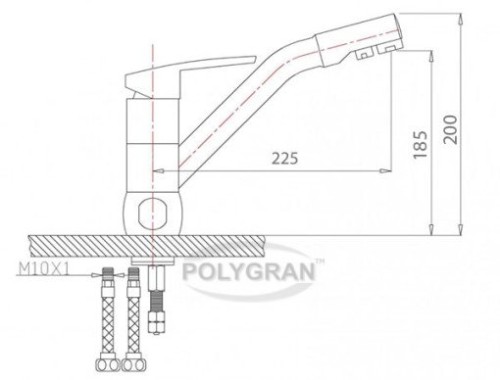 Смеситель Polygran Дуо фильтр Хлопок 331