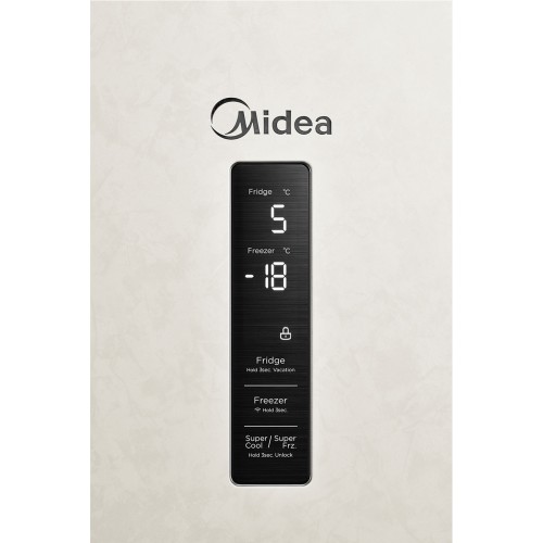 Холодильник Midea MDRB521MIE33ODM Задняя стенка металл Цвет Бежевый металлик 360л Тихий 38 Дб