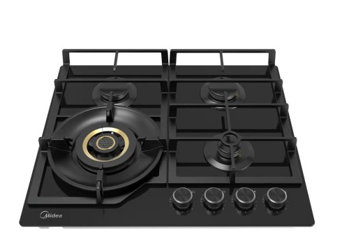 Варочная поверхность Midea MG697VGB Черная 4 конфорки + WOK