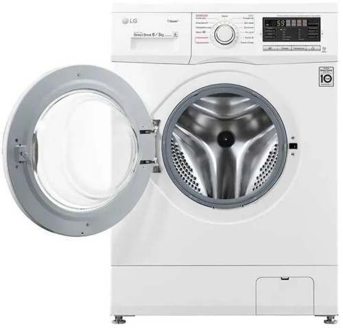 Стиральная машина с сушкой LG F1296CDS0 Стирка 6 кг 1200 об/мин ПАР Сушка 3кг Инвертор