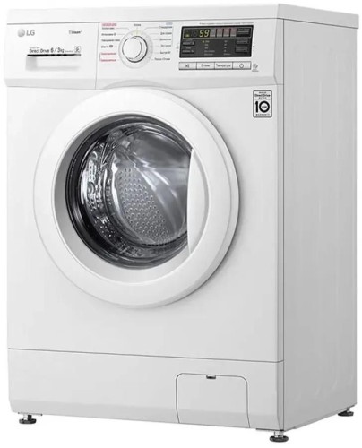 Стиральная машина с сушкой LG F1296CDS0 Стирка 6 кг 1200 об/мин ПАР Сушка 3кг Инвертор