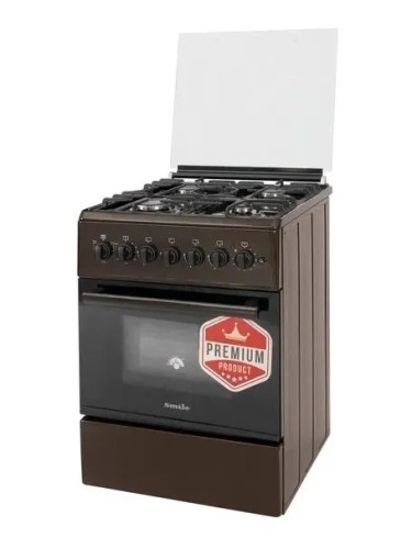 Плита для кухни Smile SM6GE131 Коричневая 60 см Духовка Электро