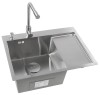 Мойка для кухни KANZLER KAS 650*500 L SATIN Нерж Прямоугольная 