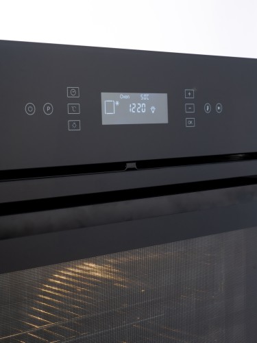 Шкаф духовой электрический Macbi MBO6711W Black Черное стекло 67л 