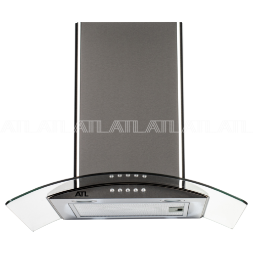 Вытяжка каминная ATL 3388 A2 TG Turbo 60 inox Нержавейка