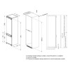 Встраиваемый холодильник Ascoli ADRF305WEMBI 305л No Frost