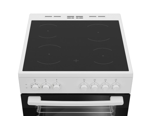 Плита для кухни 60см электрическая Hotpoint HS6V5PHW Белая 8,1 кВт