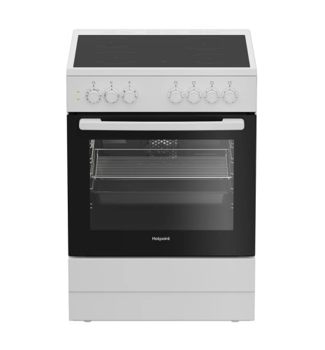 Плита для кухни 60см электрическая Hotpoint HS6V5PHW Белая 8,1 кВт