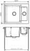 Мойка кухонная Polygran Brig 620 Цвет Черный 16