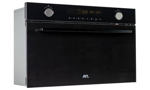 Микроволновая печь встраиваемая СВЧ ATL 4 MW BIN 2533 BK GL Черная 34 л Открывание механическое