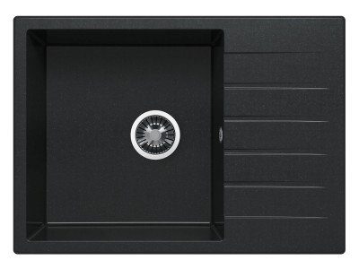 Мойка для кухни TOLERO GELCOAT Costa-700 Черная с крылом