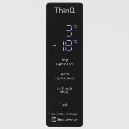 Холодильник с морозильником LG GA-B509SVUM No Frost Белый 384 л Тихий 36дБ 